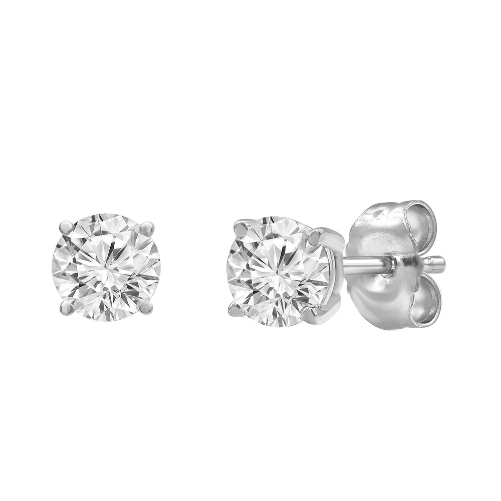 Brand New Sterling Silver Genuine 1/5 Carat t.w Diamond Stud Earrings 0.20 ct Brand New Sterling Silver Genuine 1/5 Carat t.w Diamond Stud Earrings 0.20 ct